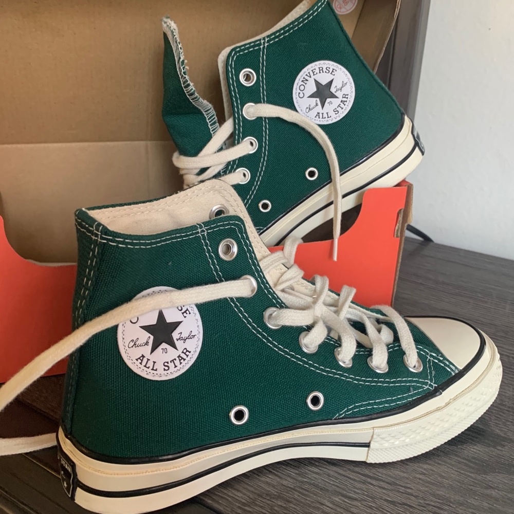 Forest Green High top Converse